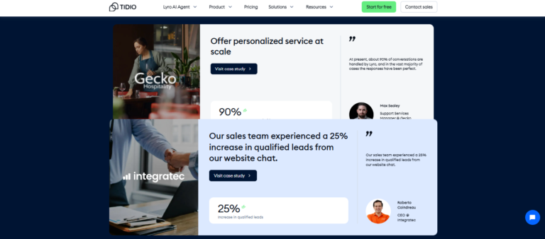 Tidio’s AI Chatbot