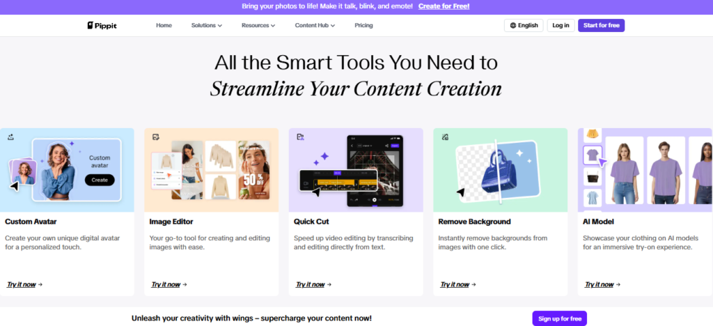 Top AI Tools for Creators with Pippit