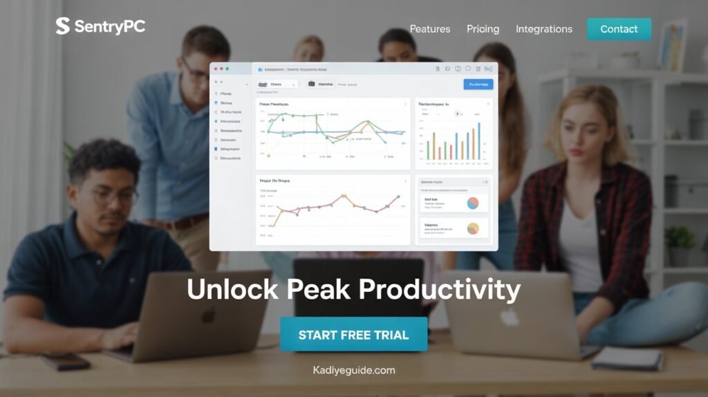 Remote work productivity using SentryPC