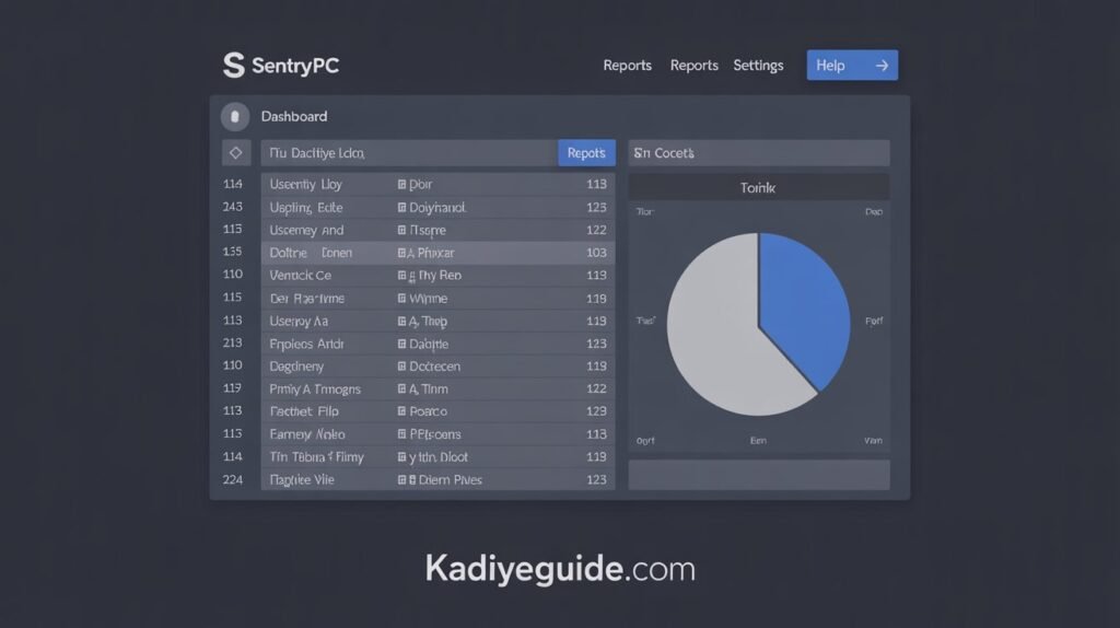 SentryPC employee time tracking dashboard