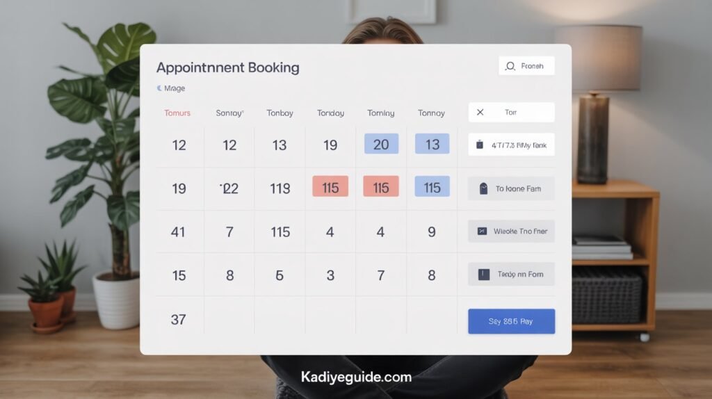 Calendly scheduling page with time slot options