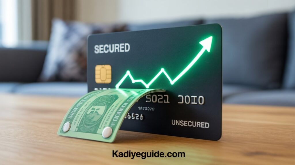Credit card with security deposit