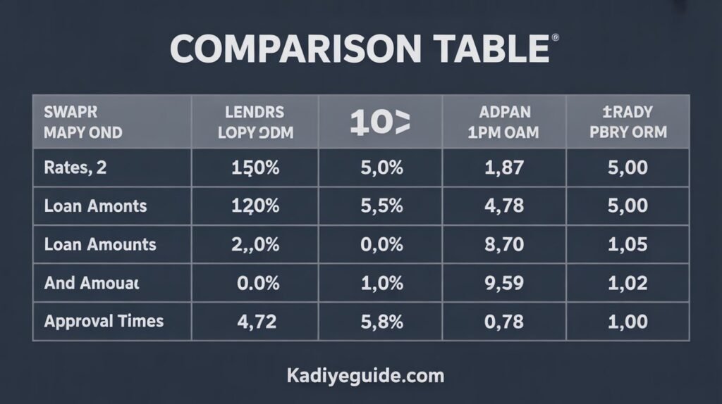 Bad credit personal loan comparison 2025