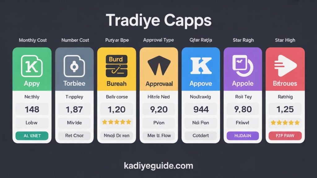 7 apps as trading cards